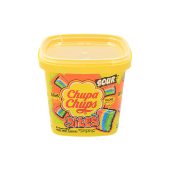 Chupa Chups Mixed Fruit Sour Bites Tub 150g