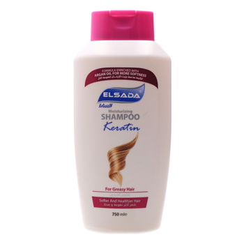 السادا شامبو بالكيراتين للشعر الدهني 750مل