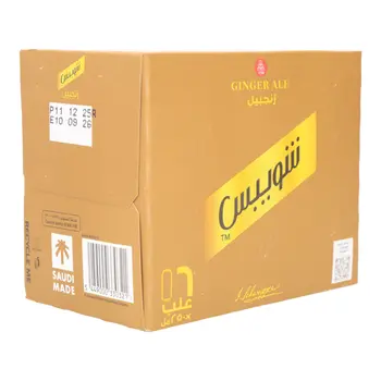 شويبس مشروب غازي بنكهة الزنجبيل والحمضيات 6×250مل