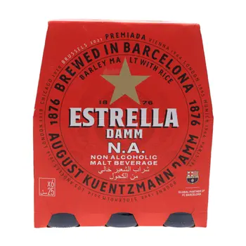 Estrella Damm Non-Alcoholic Malt Beer 250ml