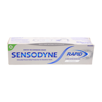 Sensodyne Rapid Action Whitening Toothpaste 75ml