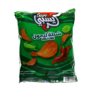 كريسبي شيبس تشيلي لايم ‎20×20جرام