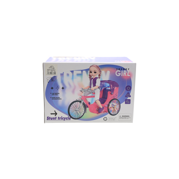 جينيرك دراجة عصرية للبنات مع دمية، لعبة للبنات 0.477 جرام