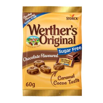 Storck Werther's Original Chocolate Sugar-Free Candies 60g