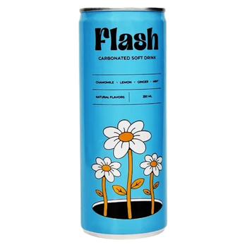 فلاش مشروب غازي أزرق 180مل