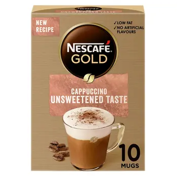 Nescafé Gold Cappuccino Unsweetened Coffee Mix 10x14.2g