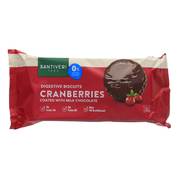 سانتيفيري كوكيز بدون سكر توت وشوكلاتة غامق لايت 85 جرام