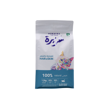 هريرة طعام قطط هير اند سكين للعناية بالفرو والشعر 1.5كيلو