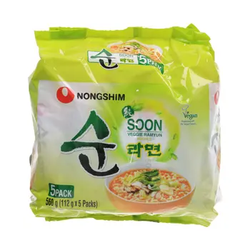 نونج شم راميون فيجي خضروات 5×112جرام