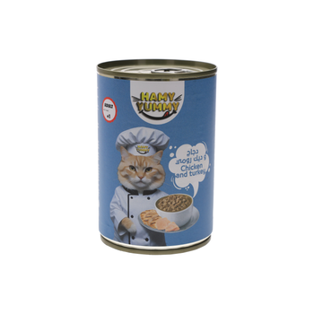 هامي يامي طعام قطط دجاج وديك رومي صوص 400جرام