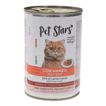 بيت ستارز طعام قطط بريميوم لحم بقري 400جرام