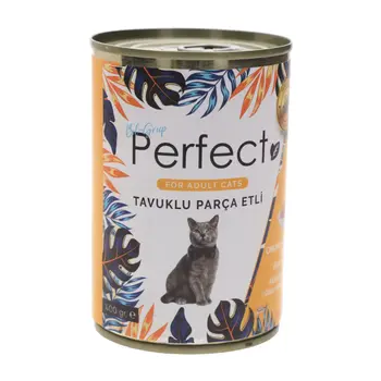 بيرفكت طعام قطط قطع بالدجاج 400جرام