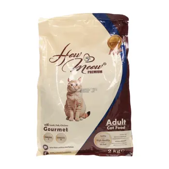 هاو مياو طعام قطط بريميوم بلحم الضأن والسمك والدجاج 2كيلو