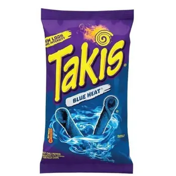 Takis Blue Heat Hot Chili Pepper Snacks 56g