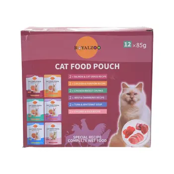 رويال زو طعام قطط فاخر باوتش 12×85جرام