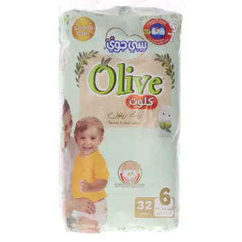 بيبي جوي كولوت رقم 6 ميجا بزيت الزيتون 32قطعة