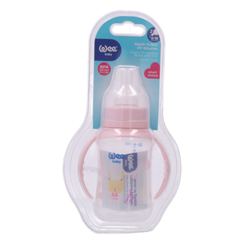 Wee Baby Blue Feeding Bottle with Handle 150ml
