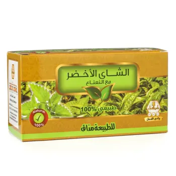وادى النحل شاى اخضر + نعناع 30 كيس
