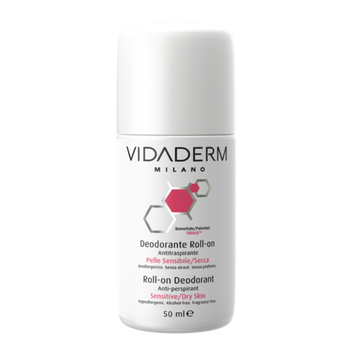 Vidaderm Deodorant Roll On Sensitive Dry Skin 50Ml