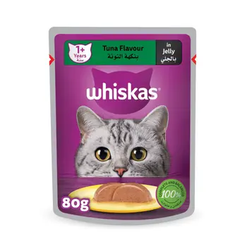 Whiskas Tuna in Jelly Wet Cat Food Pouch 80g