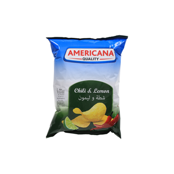 شرائح بطاطس امريكانا بالشطة والليمون 55جرام