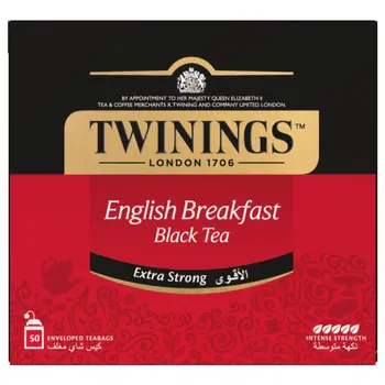 Twinings English Breakfast Extra Strong Tea Bags 50Pieces