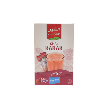 AlKhair Saffron Sugar-Free Karak Tea 12x15g