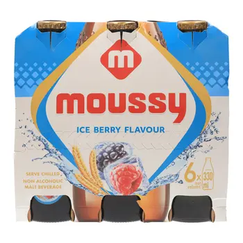 Moussy Ice Berry Non-Alcoholic Malt Beverage 6x330ml