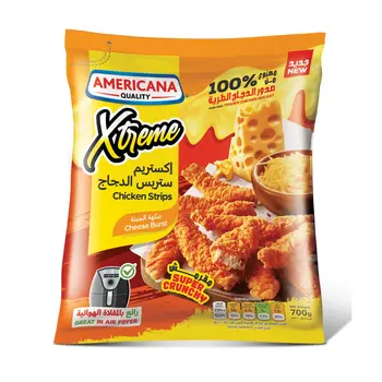Americana Xtreme Cheese Burst Chicken Strips 700g