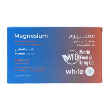 World Food Drug Co Whole Magnesium 375 Mg 15Pieces