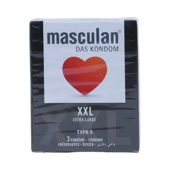 Masculan Condom Xxl 3'S 1Packet