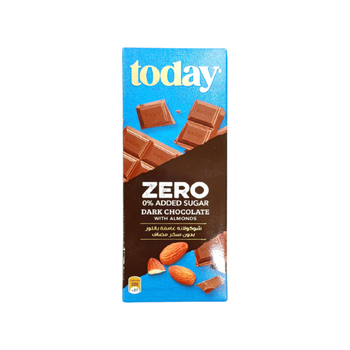 Today Zero Milk Chocolate Almond 60g