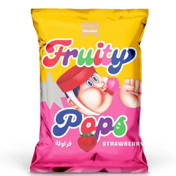 Gandour Fruity Strawberry Pops 129g
