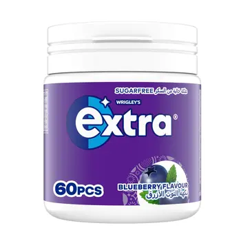 Extra Gum Blueberry Sugar Free Chewing Gum 60Pieces
