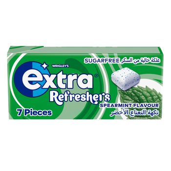 إكسترا علك المنعش بنكهة النعناع الأخضر خالي من السكر 7قطع