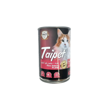 Taipet Wet Cat Food with Tuna and Salmon in Jelly 400g