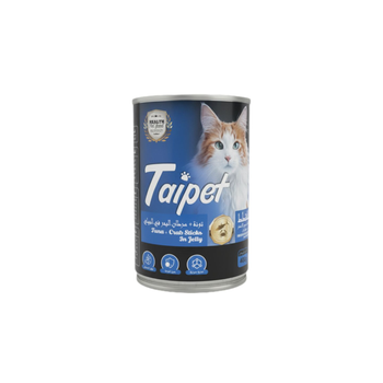Taipet Wet Cat Food with Tuna and Crab in Jelly 400g