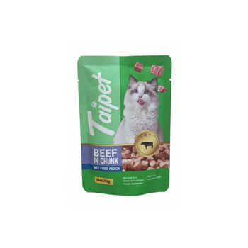 Taipet Wet Cat Food Beef Chunks 70g