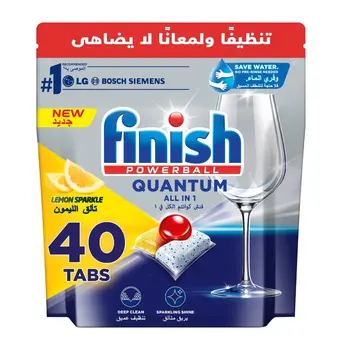 Finish Powerball Quantum Lemon Tabs 40 Count