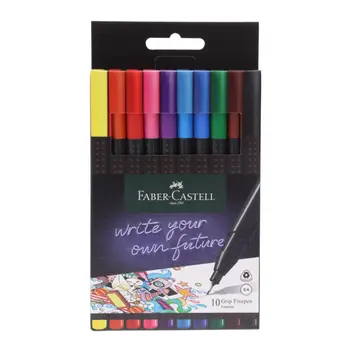 Faber-Castell Grip Fine Liner Colors 10 Pieces