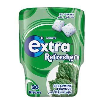 Extra Gum Refreshers Spearmint Sugar Free Chewing Gum 30Pieces