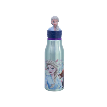 Stor Frozen Snowy Tale 3D Figurine Aluminium Water Bottle Multicolour 690Ml