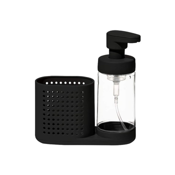 Madesmart High Quality Plastic Foaming Soap Pump Organizer Black And Clear 296Ml