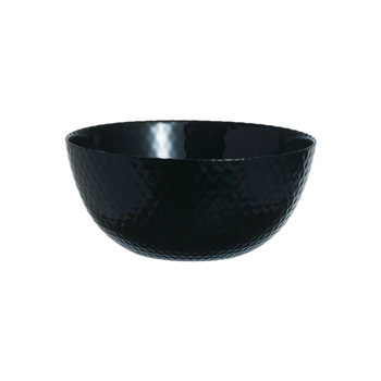 Luminarc Pampille Microwave And Dishwasher Safe Glossy Finish Salad Bowl Black 24Cm