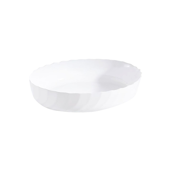 Luminarc Trianon Smart Cuisine Tempered Glass Oval Serving Dish White 32×24.5Cm