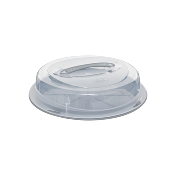 5 Simply Smart Reversible Round Cake Box Grey And Clear 35Cm