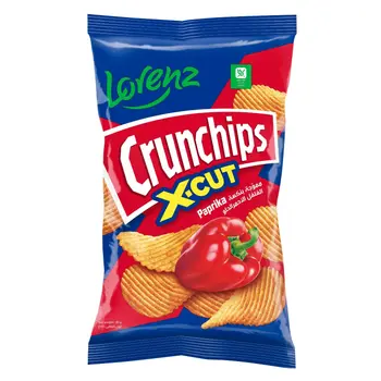 لورنز كرانش شيبس مموجه فلفل حلو 85جرام