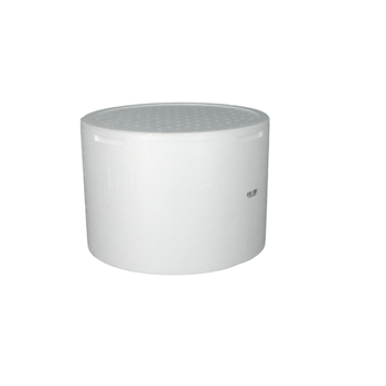 ستايروتيك صندوق تبريد دائري للتخييم الخارجي أبيض 14لتر