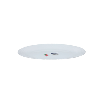 Luminarc Feston Dishwasher And Microwave Safe Oval Plate White 33Cm