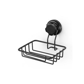 Compactor Bestlock Suction Cup Wall Mounted Soap Dish Black 10 × 13.2 × 13.2Cm